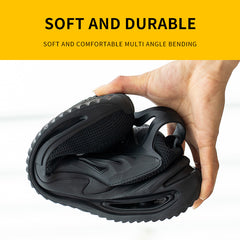 New High-Top Shoes Men's Anti-Smashing And Anti-Piercing Steel-Toed Protective Safety Shoes Lightweight And Breathable Work Shoes - Fashionner