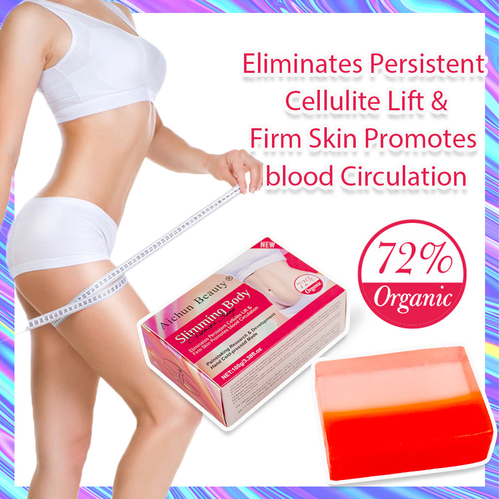 Body Sculpting Two-Color Handmade Soap Body Skin Curve Lift Moisturizing Moisturizing Mild Skin Care Handmade Soap - Fashionner