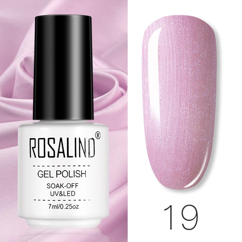 ROSALIND Gel Polish Set Manicure for Nails Semi Permanent Vernis top coat UV LED Gel Varnish Soak Off Nail Art Gel Nail Polish - Fashionner