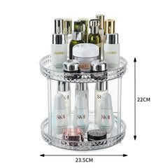 Luxury Dresser Cosmetics Rotating Storage Shelf Box Toilet Desktop Perfume Skin Care Products Shelf Tray