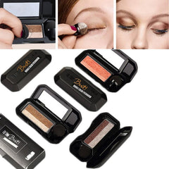 UBUB Brand Double Color Convenient Eyeshadow Makeup Palette Waterproof Pigment Shimmer Eye Color Cosmetics - Fashionner