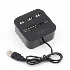 USB HUB Combo All In One USB 2.0 Micro SD High Speed Card Reader 3 Ports Adapter Connector For Tablet PC Computer Laptop - Fashionner