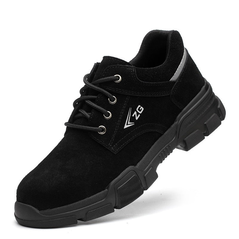 Summer labor protection shoes anti-smash anti-puncture wear protection safety shoes steel baotou soft sole - Fashionner
