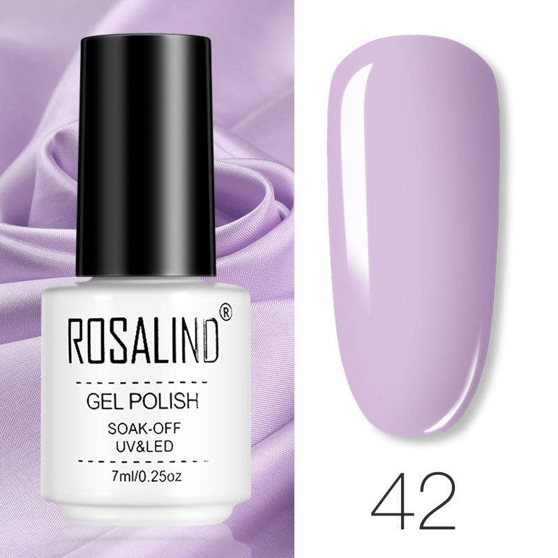 ROSALIND Gel Polish Set Manicure for Nails Semi Permanent Vernis top coat UV LED Gel Varnish Soak Off Nail Art Gel Nail Polish - Fashionner