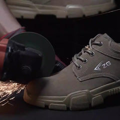 Summer labor protection shoes anti-smash anti-puncture wear protection safety shoes steel baotou soft sole - Fashionner