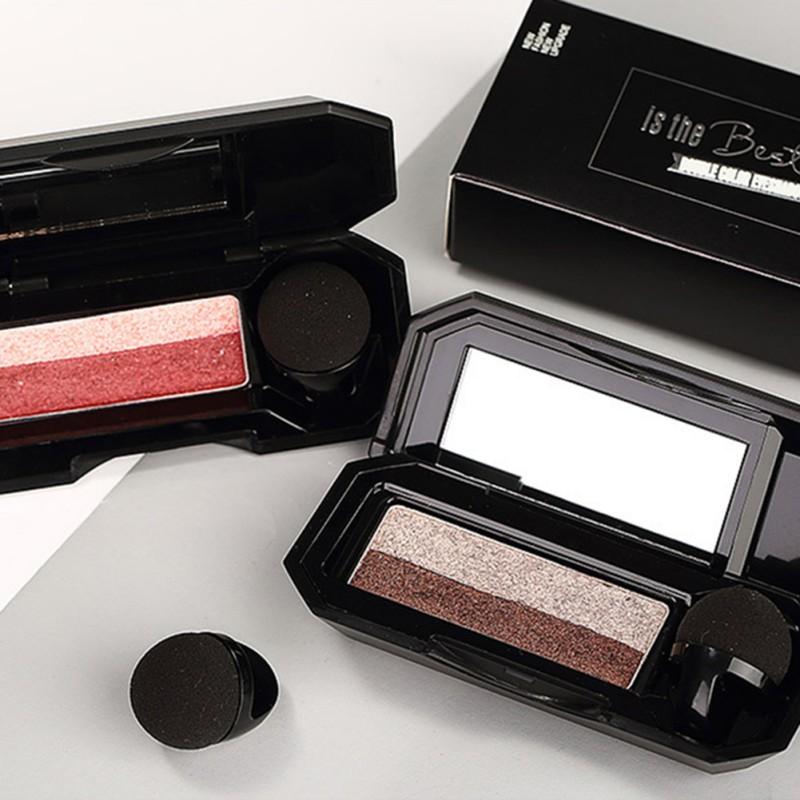 UBUB Brand Double Color Convenient Eyeshadow Makeup Palette Waterproof Pigment Shimmer Eye Color Cosmetics - Fashionner