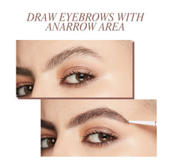1pc Ultra Slim Triangle Eyebrow Pencil Waterproof Smudge Eyebrows Pen Tattoo Cosmetics Dark Brown Grey Color - Fashionner