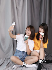 Photoshoot Thicken 95g/m2 Photography Backdrops Cloth White Grey Background Screen Life Photoshoot Fotos Live Broadcast Fotografia Curtain - Fashionner