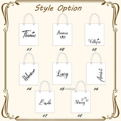 Personalized Tote Bag Bridesmaid Cotton Canvas Tote Bag Proposal Gift Women Canvas Shopping Bag Bachelorette Party Favors Gift - Fashionner