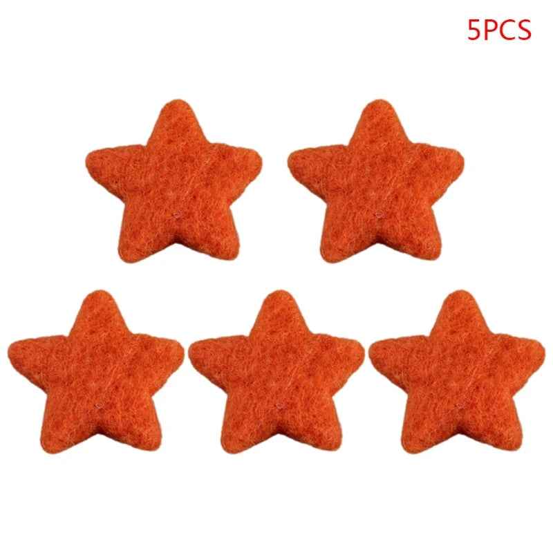 Accessories 5Pcs Newborn Photography Props Baby Wool Felt Stars Photo Shooting Accessories P31B - Fashionner