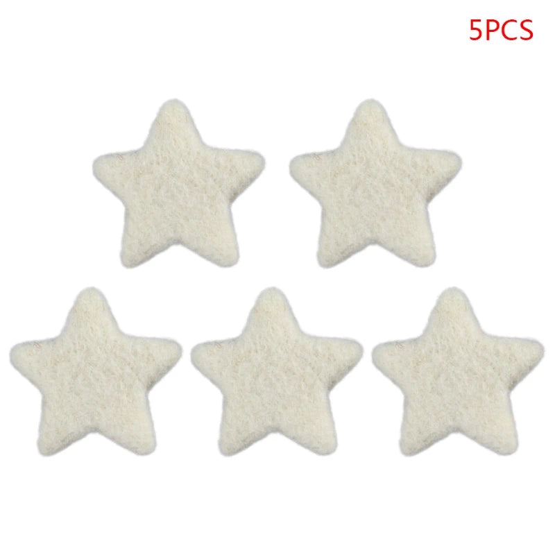 Accessories 5Pcs Newborn Photography Props Baby Wool Felt Stars Photo Shooting Accessories P31B - Fashionner