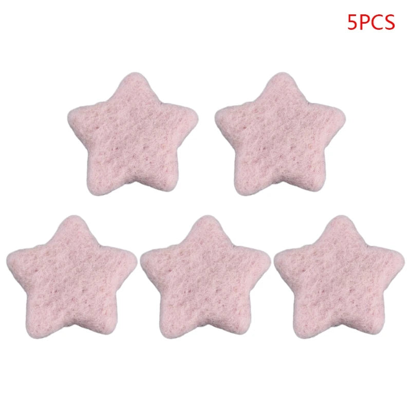 Accessories 5Pcs Newborn Photography Props Baby Wool Felt Stars Photo Shooting Accessories P31B - Fashionner