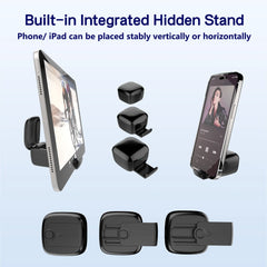 TikTok Scrolling Ring Phone Holder Remote Control for IOS Android Plastic Kindle APP Page Turner Selfie Video Record Feature