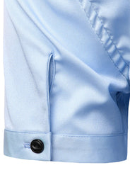 White Mens Bamboo Fiber Dress Shirts Short Sleeve Casual Button Down Shirt Men Non Iron Easy Care Elastic Business Shirt Male - Fashionner