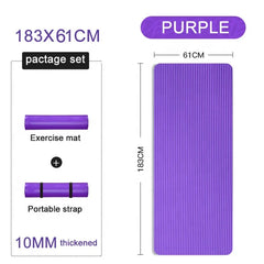 Wholesale Price Custom Non-slip Fitness High Quality Eco Friendly Anti-skid Sports Fitness Mat 10mm Thick Gym Yoga Mat