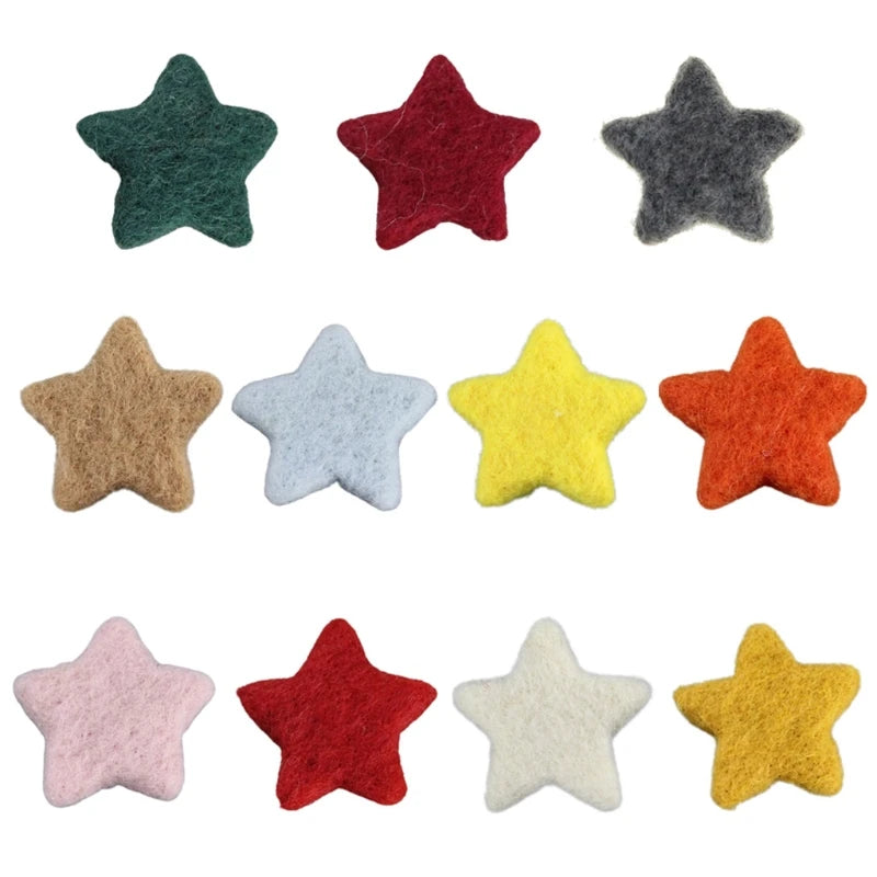 Accessories 5Pcs Newborn Photography Props Baby Wool Felt Stars Photo Shooting Accessories P31B - Fashionner