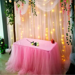 10m X 48cm Wedding Decoration Organza Crystal Sheer DIY Wedding Flowers Arch Tulle Roll Backdrop Hanging Decor Party Supplies - Fashionner