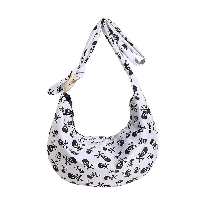 Women's Fashionable Simple Niche Printed Underarm Shoulder Messenger Bag - Fashionner