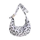 Women's Fashionable Simple Niche Printed Underarm Shoulder Messenger Bag - Fashionner