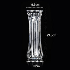 Transparent Plastic Hydroponic Vase Container