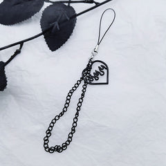 Flame Love Tassel Phone Chain Pendant