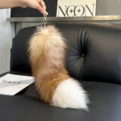 Personalized Plush Fox Tail Pendant Bag Hanging Ornaments