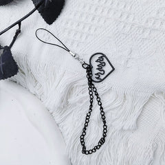 Flame Love Tassel Phone Chain Pendant