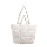 Cotton Jacket Bag Large Capacity Down Jacket Portable Shoulder Bag