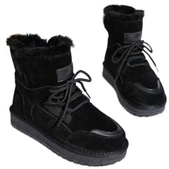 Thick Bottom Fur Booties Women's Real Fur - Fashionner