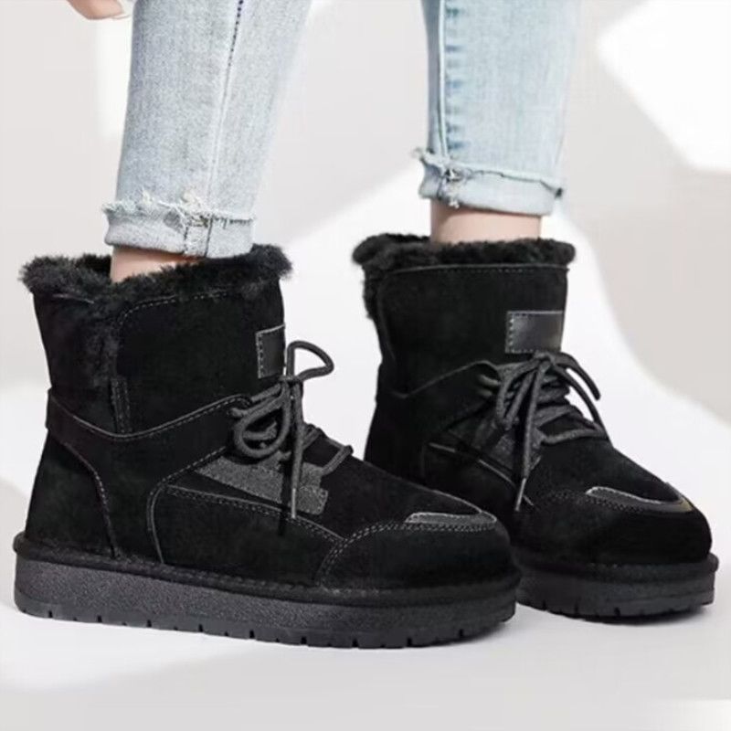 Thick Bottom Fur Booties Women's Real Fur - Fashionner