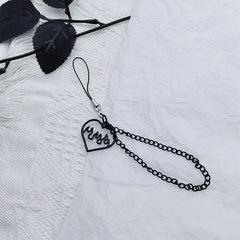 Flame Love Tassel Phone Chain Pendant