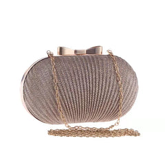 Fashion Pleated Butterfly Goose Egg Dinner Bag - Fashionner