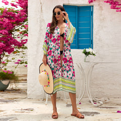 Bohemian Beach Dress For Vacation Women - Fashionner