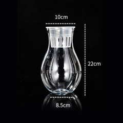 Transparent Plastic Hydroponic Vase Container