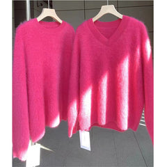 Mink Sweater Female Winter Thickened Autumn Clothes - Fashionner