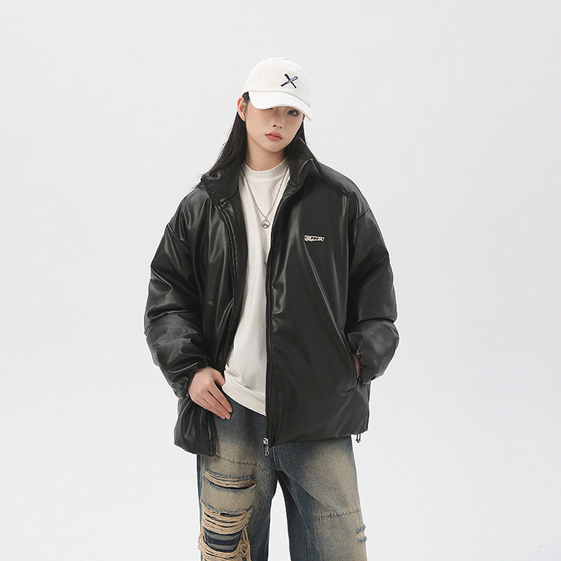 Cotton Coat Autumn And Winter Solid Color Men And Women - Fashionner