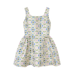 Suspender Non-mainstream Sleeveless Vest Floral Skirt - Fashionner