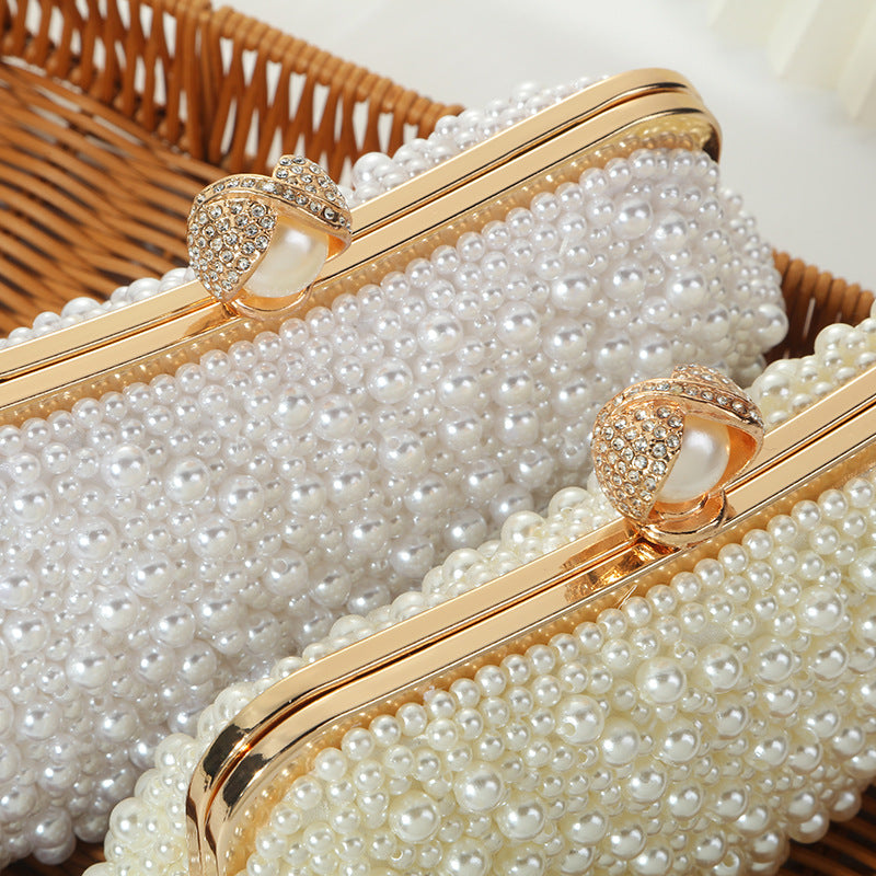 Women's Fashion Pearl Pearl Embroidery Dinner Bag - Fashionner
