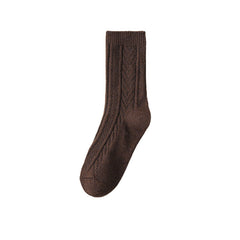 Girl Thickened Warm Lock Warm Wool Socks - Fashionner