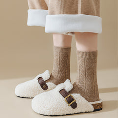 Girl Thickened Warm Lock Warm Wool Socks - Fashionner