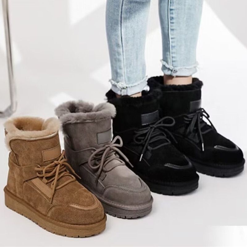 Thick Bottom Fur Booties Women's Real Fur - Fashionner