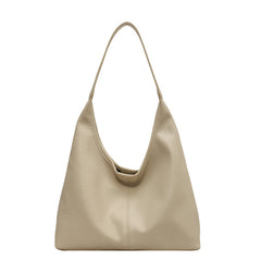 2Pcs Handbags Large Capacity Bag Women Underarm Korean Style Soft Pu Leather Shopping Shouder Bags With Small Wallet - Fashionner