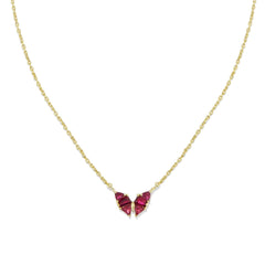 Stainless Steel Necklace Crystal Pendant - Fashionner