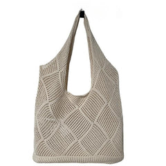 Women's Fashion Hollowed-out Shoulder Woven Bag - Fashionner