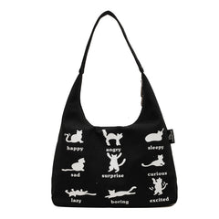 Canvas Bag Women's One-shoulder Summer Small Japanese Korean Idle Style Original Handbags Large Capacity