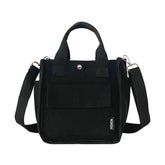 Three-dimensional Multi-pocket Canvas Crossbody Bag - Fashionner