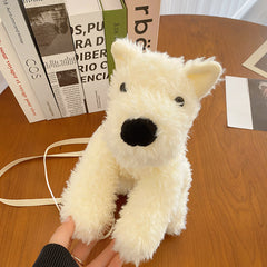 Cute Puppy Plush Bag Fashion Cartoon Shoulder Messenger Bag