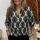 Springsummer Cross-border Hot Geometric Print Shirt - Fashionner