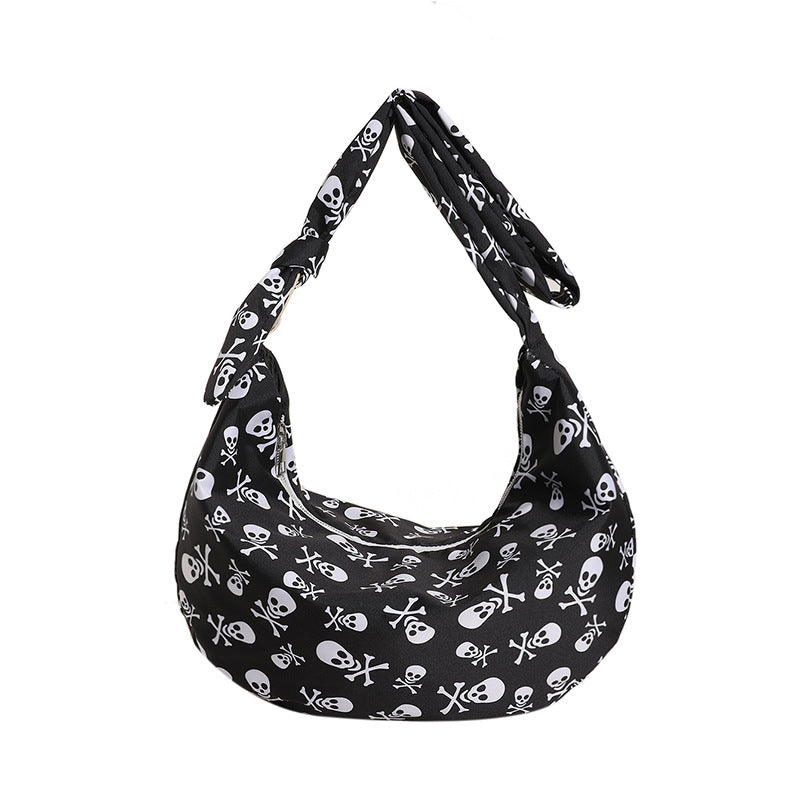 Women's Fashionable Simple Niche Printed Underarm Shoulder Messenger Bag - Fashionner