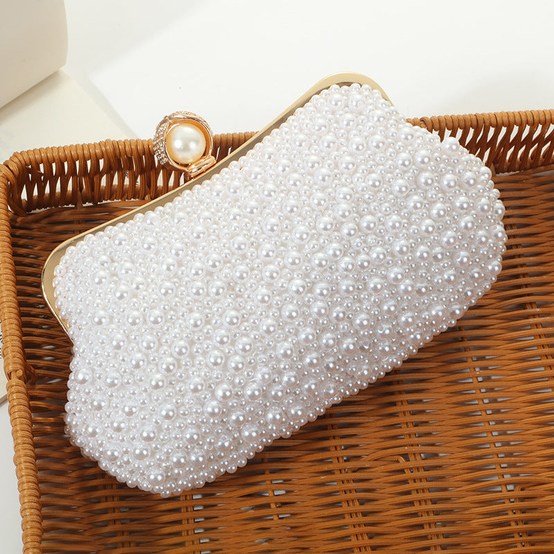 Women's Fashion Pearl Pearl Embroidery Dinner Bag - Fashionner